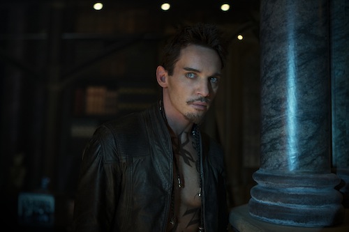 Valentine (Jonathan Rhys Meyers) tells Jace that he's his father in Screen Gems fantasy-action THE MORTAL INSTRUMENTS: CITY OF BONES. PHOTO BY:	Rafy COPYRIGHT:	2013 Constantin Film International GmbH and Unique Features (TMI) Inc. All rights reserved. ALL IMAGES ARE PROPERTY OF SONY PICTURES ENTERTAINMENT INC. FOR PROMOTIONAL USE ONLY. SALE, DUPLICATION OR TRANSFER OF THIS MATERIAL IS STRICTLY PROHIBITED.