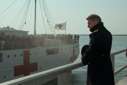 KENNETH BRANAGH as Commander Bolton in the Warner Bros. Pictures action thriller DUNKIRK, a Warner Bros. Pictures release. Photo credit: Melinda Sue Gordon.