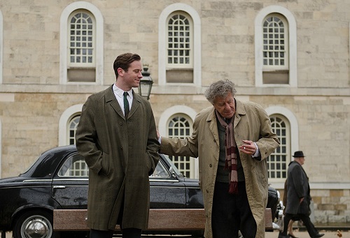 Armie Hammer and Geoffrey Rush in Final Portrait, courtesy Sony Pictures Classics.