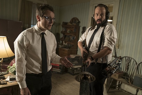 Angus Sampson and Leigh Whannell in Insidious: The Last Key. Photo by Justin Lubin, courtesy Universal Pictures 2017.
