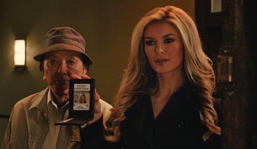 Nick's Avatar (JAMES HONG) and Roy's Avatar (MARISA MILLER) in the 3D supernatural action-adventure R.I.P.D. In the film, Jeff Bridges and Ryan Reynolds play Roy and Nick, two cops dispatched by the otherworldly Rest In Peace Department to protect and serve the living from an increasingly destructive array of creatures who refuse to move peacefully into the afterlife. Photo Credit: Universal Pictures. Copyright: Â© 2013 Universal Studios. ALL RIGHTS RESERVED.