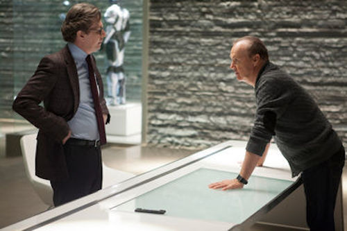 Gary Oldman and Michael Keaton in RoboCop. 2013 Kerry Hayes / Sony Pictures.