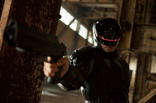 Joel Kinnaman in RoboCop. 2013 Kerry Hayes / Sony Pictures.