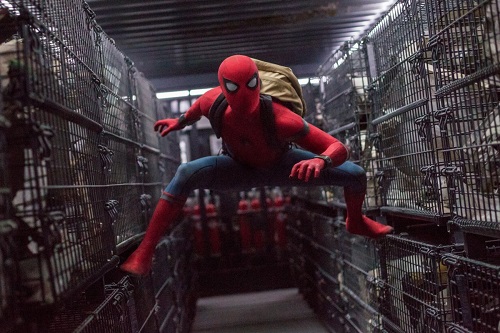 Tom Holland is Spider-Man in Columbia Pictures' SPIDER-MANT: HOMECOMING, photo courtesy Sony Pictures Entertainment.