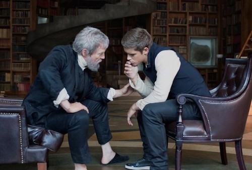 JEFF BRIDGES and BRENTON THWAITES star in THE GIVER Copyright: Â© 2014 The Weinstein Company. All Rights Reserved. / Photo: DAVID BLOOMER