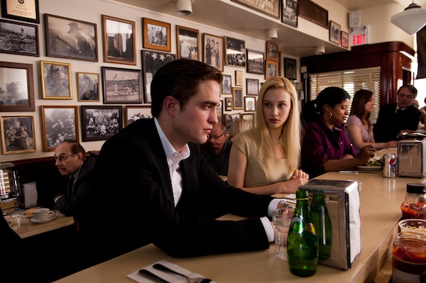 Robert Pattinson (left) stars as “Eric Packer” and Sarah Gadon stars as “Elise Shifrin” in the upcoming release of Entertainment One’s COSMOPOLIS