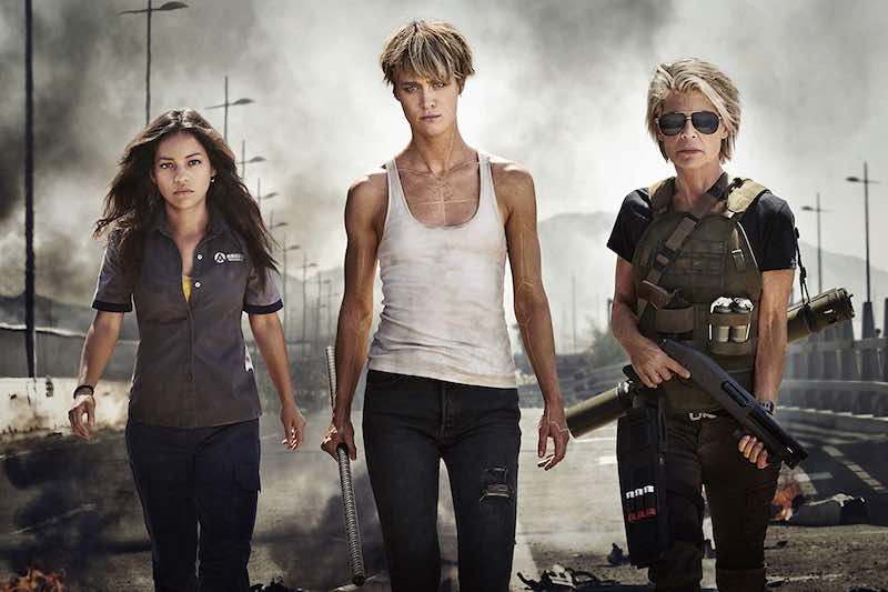 Linda Hamilton, Natalia Reyes, and Mackenzie Davis in Untitled Terminator Reboot