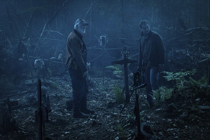 John Lithgow and Jason Clarke in PET SEMATARY, photo credit Kerry Hayes and courtesy Paramount Pictures 2018.